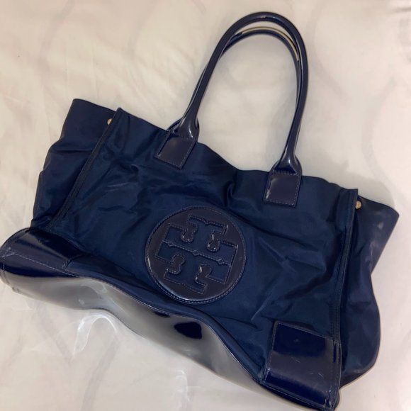 Tory Burch Navy Hobo Bag - Picture 1 of 7